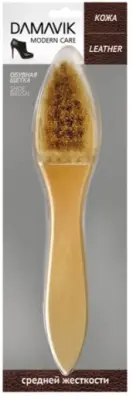 DАМАVІК щетка обувная из натурального ворса средней жесткости в блистере 