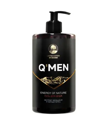 Q’men гель для душа мужской энергия природы, 640 мл 