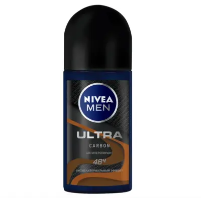 NIVEA део шарик мужской ultra carbon антибактереальный эффект 50 мл 