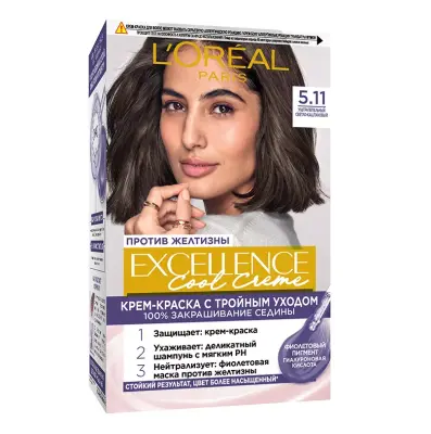 L`oreal Excellence Cool 5.11 светлый каштан 