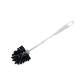 Azur ершик для туалета с черн щетиной без подставки белый