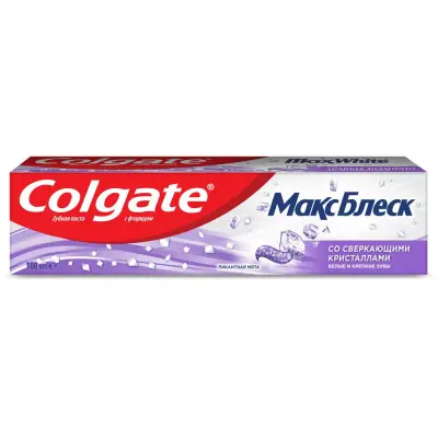 Colgate зубная паста макс блеск со сверкающими кристаллами 100 мл 
