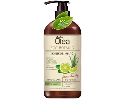 Olea eco botanic жидкое мыло ветивер и бергамот флакон дозатор 450 мл 