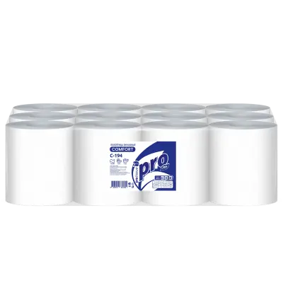 Protissue полотенца бумажные ролевые однослойные, 120 листов 12 шт/ упак 