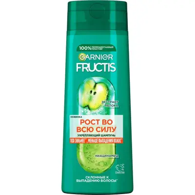 Fructis укрепляющий шампунь рост во всю силу для ослабленных волос склонных к выпадению 250 мл 