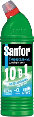 Sanfor Universal средство для чистки и дезинфекции 10 в1 морской бриз 750 мл 