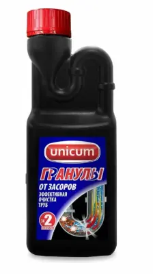 Unicum Tornado cредство для удаления засоров гранулированное 600г 