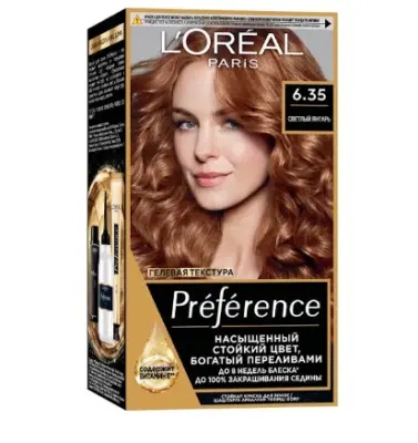 L'oreal Preference краска для волос 6.35 гавана янтарный светлый 