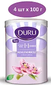 Duru 1+1 крем мыло увлажн крем орхидея 100гр*4*16
