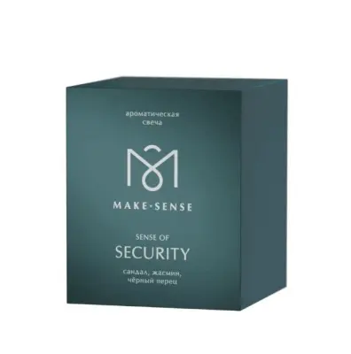 Make sense ароматическая свеча sense of security сандал жасмин и чёрный перец 140 гр 