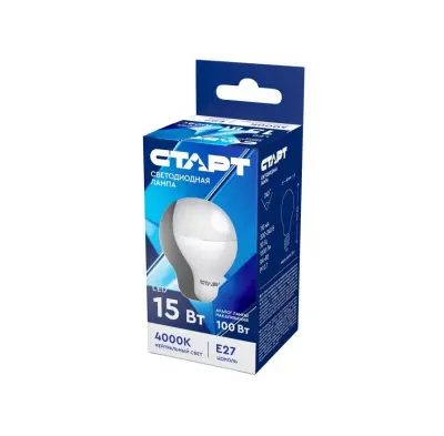 Старт лампа светодиодная ECO LEDGLSE27 15W 40 