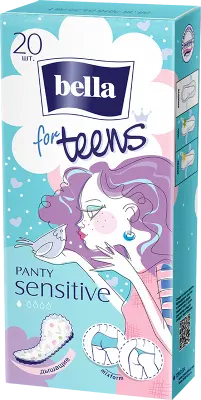 Прокладки ежедневные экстратонкие BELLA FOR TEENS Sensitive, 20шт 