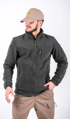 Black Rams Uniform Мужская Флисовая куртка  BRО 1006 Серый XL 