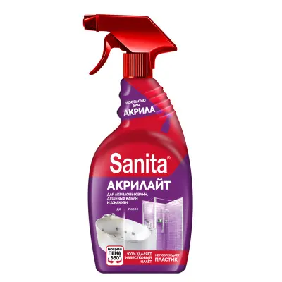 Санита средство чистящее для удаления известкового налета акрилайт 500 мл 