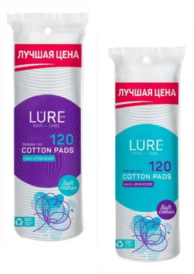 Lure ватные диски 120 шт 