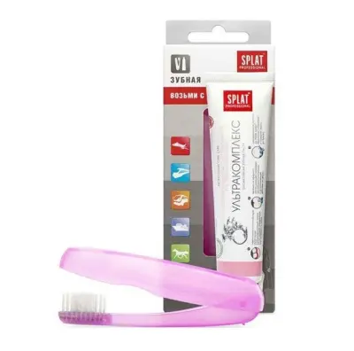 Splat дорожный набор паста зубная 40мл и щётка зубная Отбеливание Плюс Professional 
