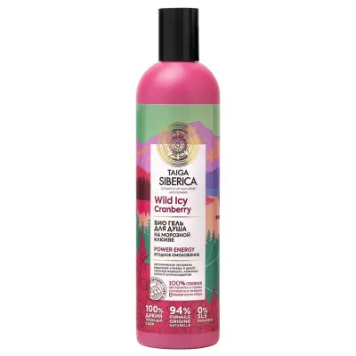 Taiga Siberica гель для душа био ягодное омоложение  400 мл 