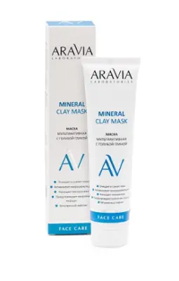 Aravia Laboratories Маска мультиактивная с голубой глиной Mineral Clay Mask 100 мл 
