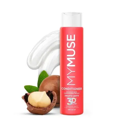 My Muse бальзам для окрашенных волос защита цвета и увлажнение 400 мл 