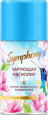 SYMPHONY Авт. освежитель воздуха Чарующая магнолия  250 см3 (сменный баллон) 