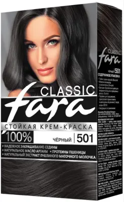 Фара краска для волос 501 Черный 