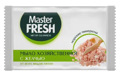 Master FRESH мыло хозяйственное с желчью от всех видов пятен 90 г 