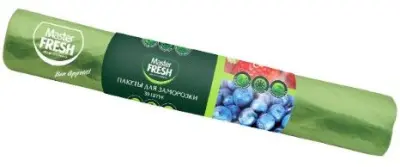 Master FRESH пакеты для заморозки 30 штук салатовые с принтом глянцевые 20мкм 
