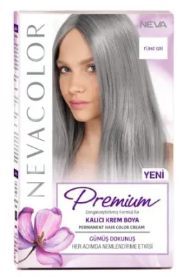 Nevacolor PRЕMIUM стойкая крем краска для волос SMOKE GRAY дымчато серый 