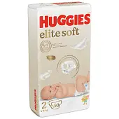 Huggies Elite Soft подгузники для новорожденных 4-6 кг 2 размер 50 шт