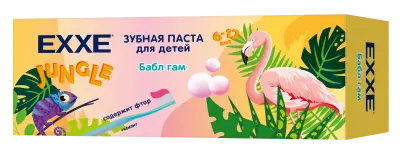 Exxe baby зубная паста банан и клубника 50 г 2-6 лет 