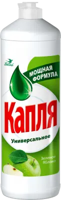 КАПЛЯ VOX средство для мытья посуды новая формула яблоко 1000 г 