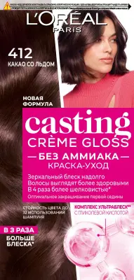 L'Oreal Paris Casting Creme Gloss краска уход для волос 412 какао со льдом 