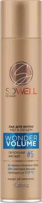 SoWell wonder volume лак для волос мега объем от корней  сверхсильной фиксации 300 см3 