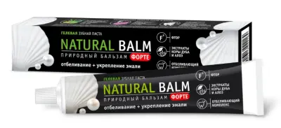 Природный бальзам профилактическая зубная паста natural balm форте отбеливание укрепление эмали 100 г 