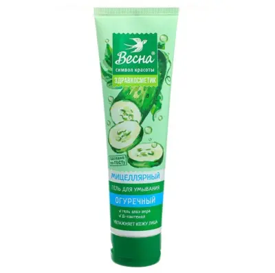 Весна гель для умывания здравкосметик огуречный 100 мл 