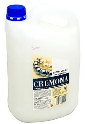 Мыло жидкое кремона жемчужное 5л белое перламутровое 