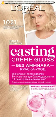 L'Oreal Paris Casting Creme Gloss краска уход для волос 10.21 светло светло русый перламутр 