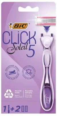 BIC CLICK SOLEIL 5 Станок+2 кассеты (пять лезвий) ЖЕНСКИЙ 