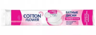 Cotton Flower ватные диски 80+20 шт 