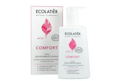 Ecolatier Гель для интимной гигиены Comfort с молочной кислотой и пробиотиком, 250 мл 