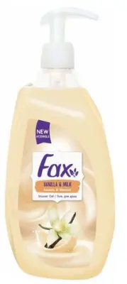 Fax гель для душа ваниль молоко 750 мл 