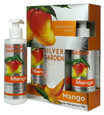 SILVER GARDEN МАНГО подарочный набор крем 200  гель для душа 250 жен 