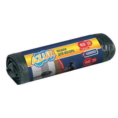 Azur мешок для мусора 60 л 20 шт 