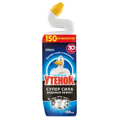 Туалетный Утенок чистящее средство для унитаза видимый эффект 900 мл 