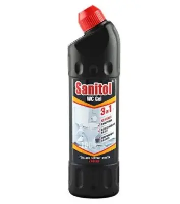 Sanitol wc гель для чистки туалета 3 в 1 750 мл 