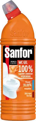Sanfor wc gel средство для чистки и дезинфекции super power 750 мл 