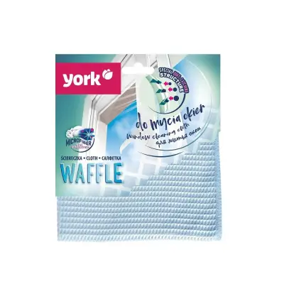 York салфетка из микрофибры для окон вафельная 