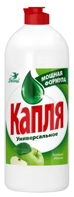 КАПЛЯ VOX средство для мытья посуды сода эффект яблоко 850 г 