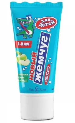 Новый Жемчуг зубная паста для детей яблоко 50мл 