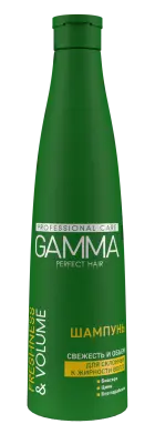 Gamma Perfect Hair шампунь свежесть и объем для волос склонных к жирности 350 мл 